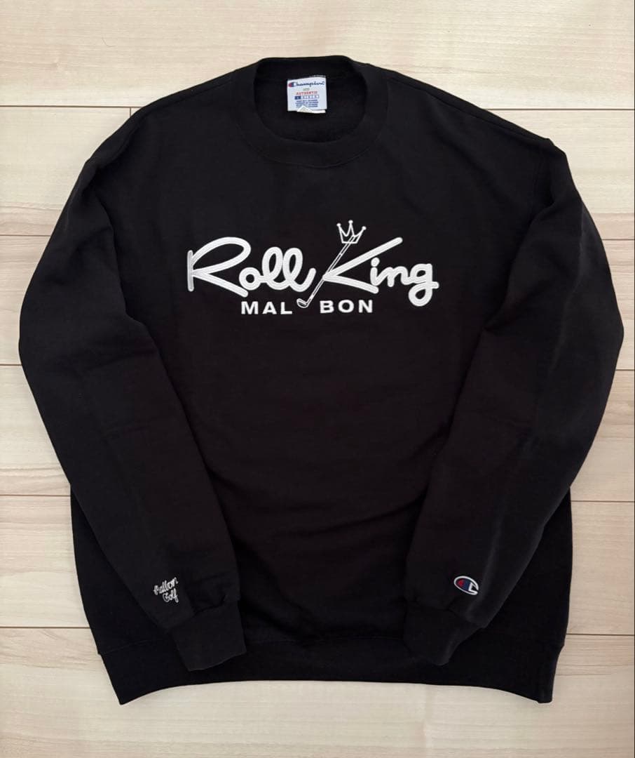 Malbon golf レア チャンピオンボディ スウェット 黒 サイズL~XL