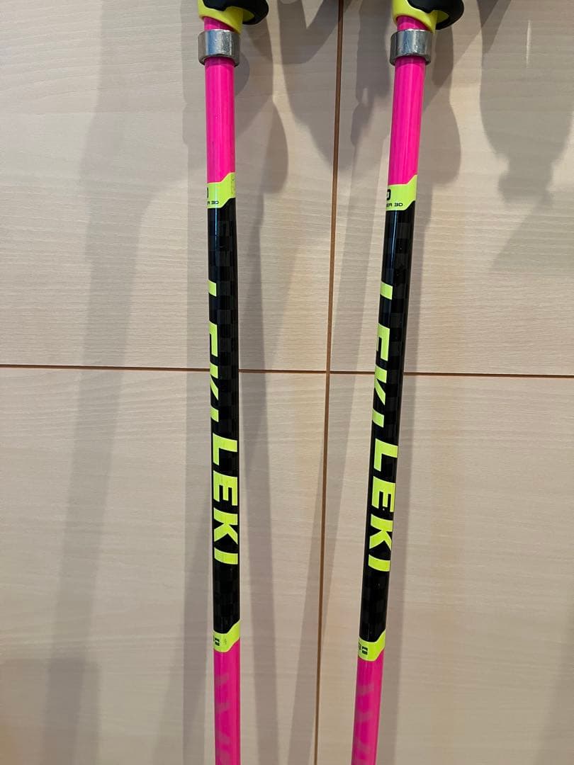 LEKIレキ スキーストック ストラップ付きSL 105cm