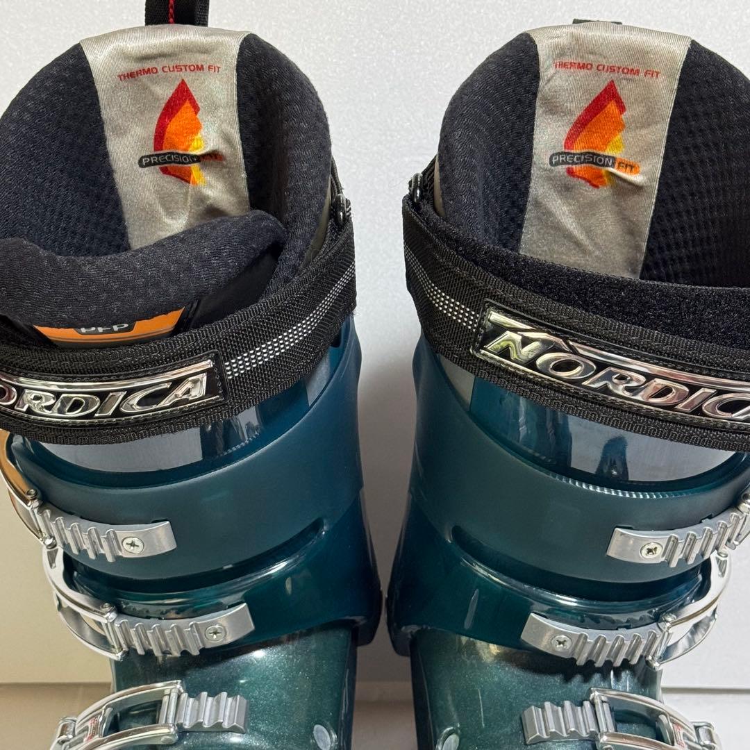 315mm 27-27.5cmスキーブーツ ダークグリーン緑色Nordica