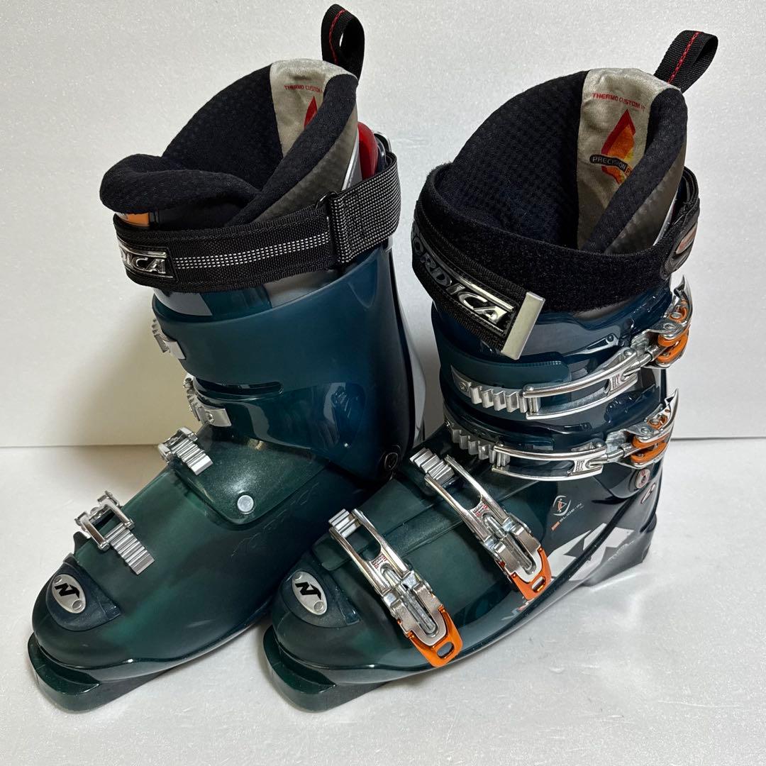 315mm 27-27.5cmスキーブーツ ダークグリーン緑色Nordica
