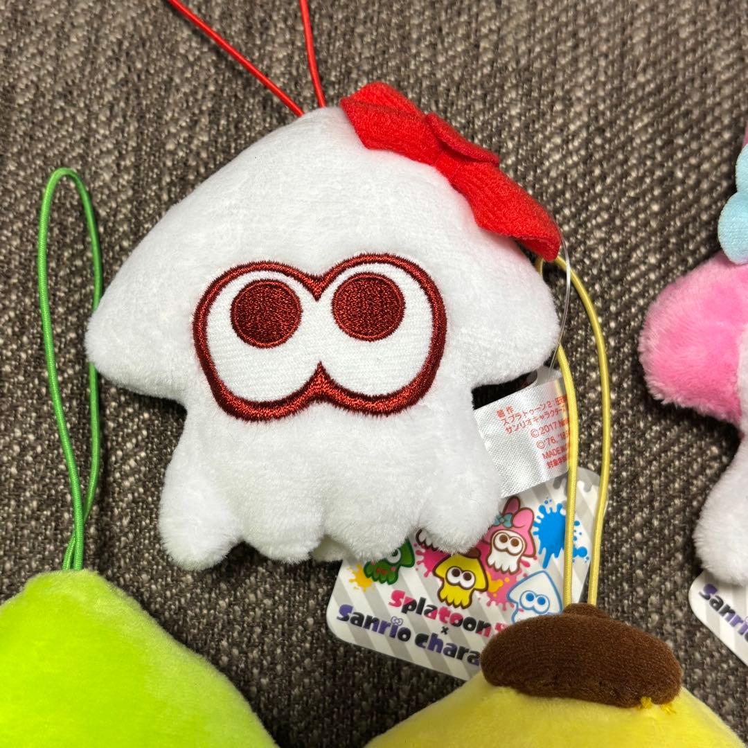 スプラトゥーン2×サンリオキャラクターズ　イカマスコット　5種コンプセット
