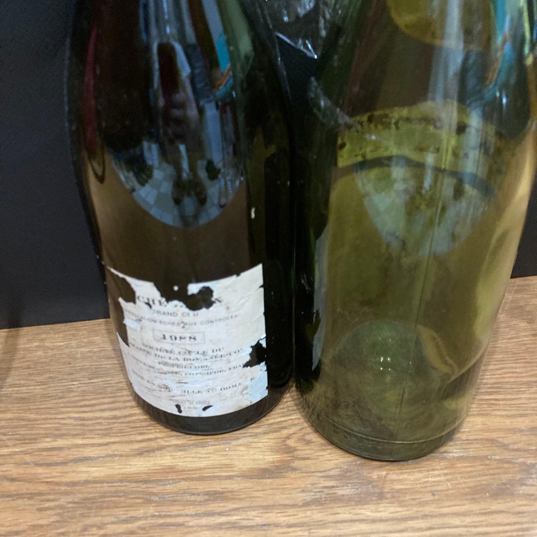 DRC空瓶　ラターシュ1975.エシェゾー1988