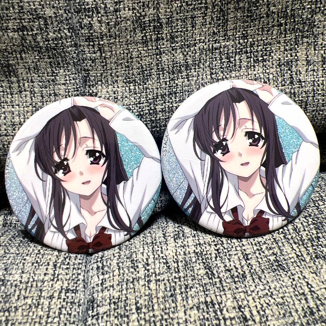 SchoolDays 桂言葉　ブラインド　グリッター　缶バッジ　2個