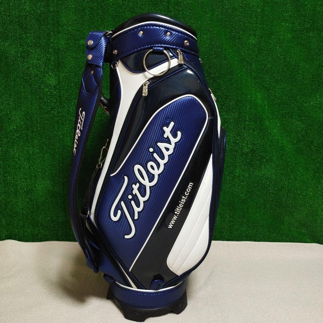 Titleist キャディバッグ ネイビー/ホワイト フードなし