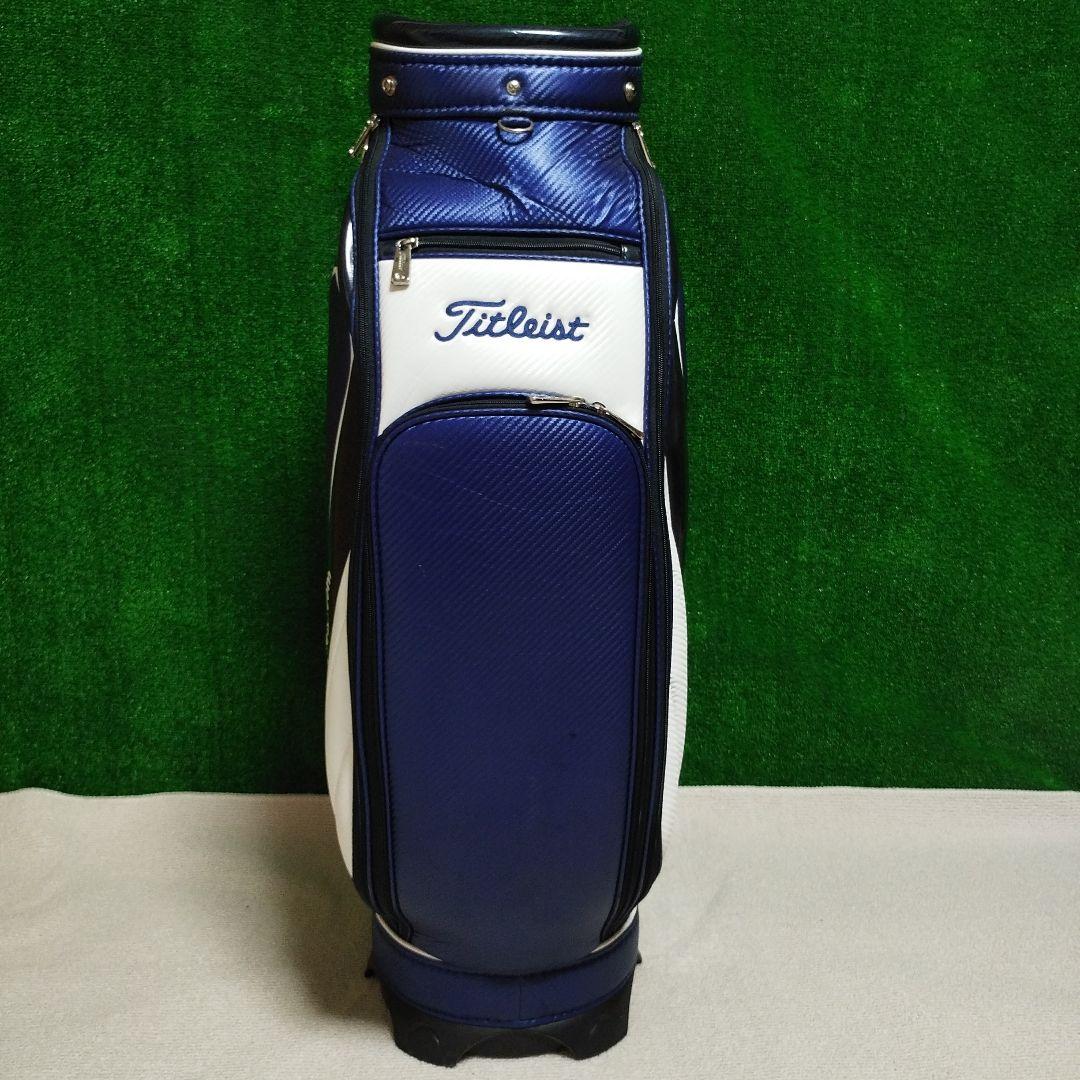 Titleist キャディバッグ ネイビー/ホワイト フードなし