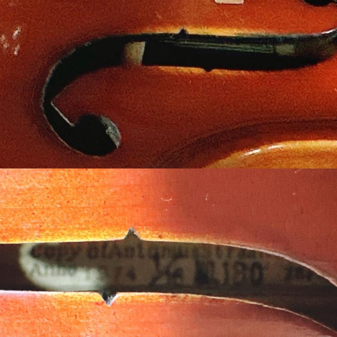 希少　キソスズキ　バイオリン　No.180 1/16 1974年製　弓　ケース付