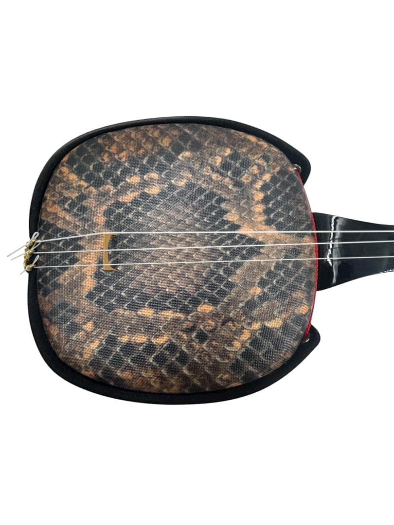 三味線・スタンド・ばち(爪)　　3点セット　　人工皮革