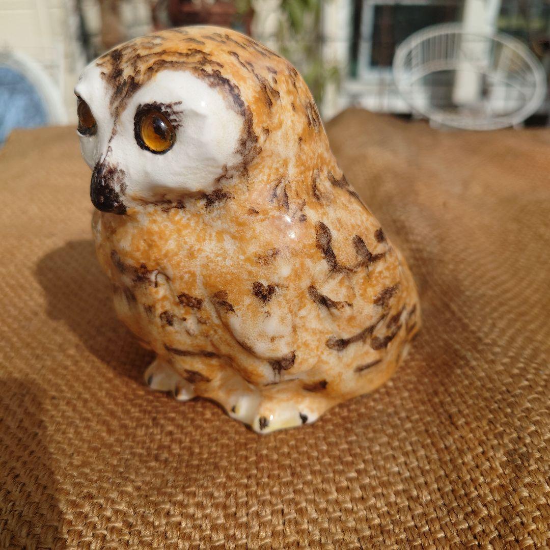 WINSTANLEY OWL　ふくろうのオブジェ(黄色)