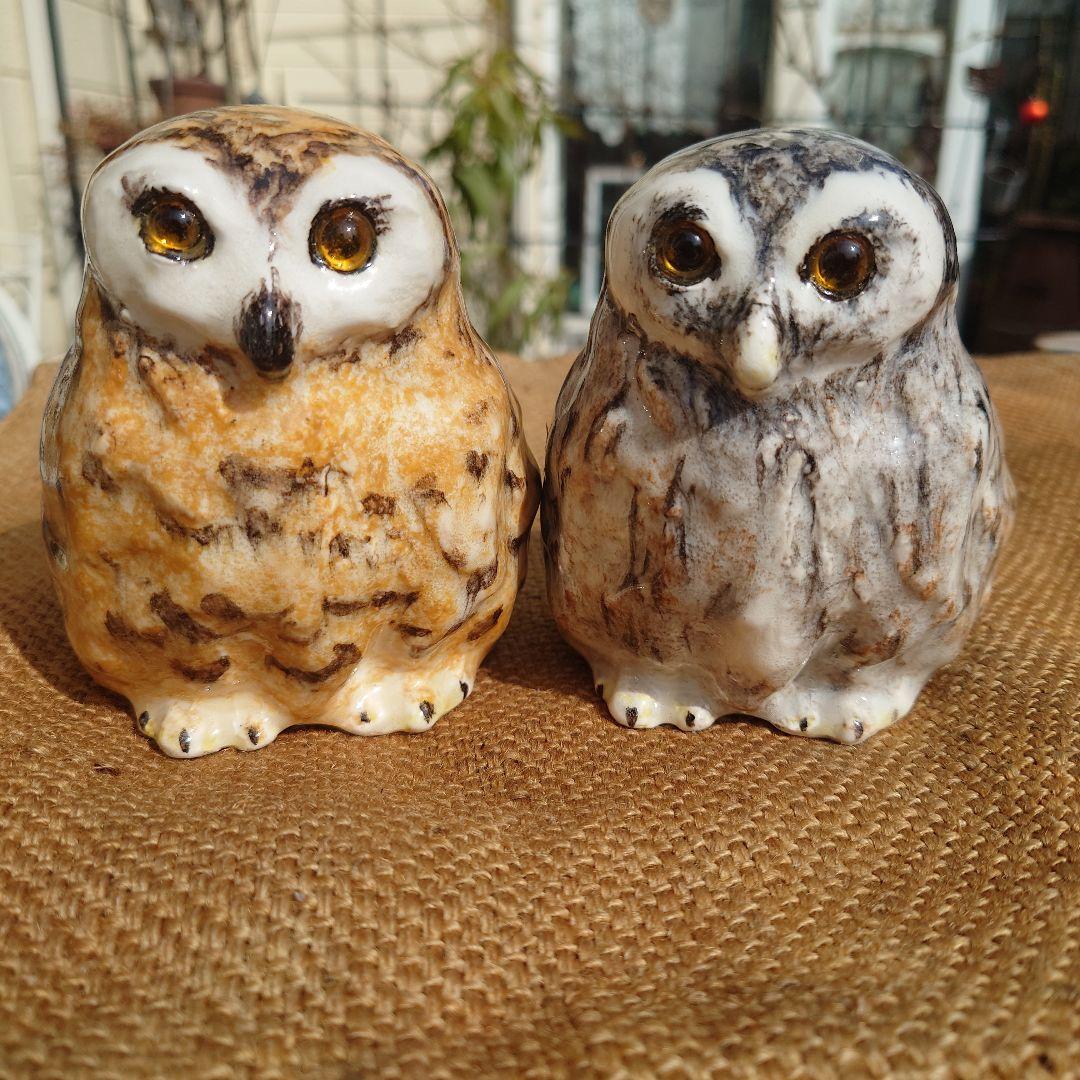 WINSTANLEY OWL　ふくろうのオブジェ(黄色)