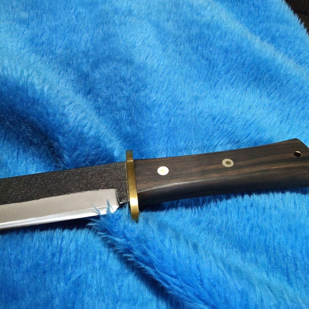 (1月10日までの限定お値下げ中)トヨクニ　晶之作　ボウイナイフ　青紙スーパー