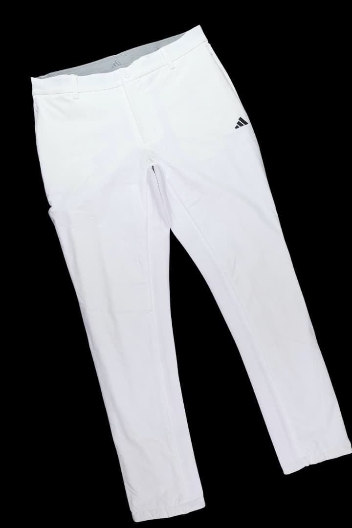【88】秋冬 定価27,500円 アディダス ゴルフ 中綿 テーパードパンツ 白
