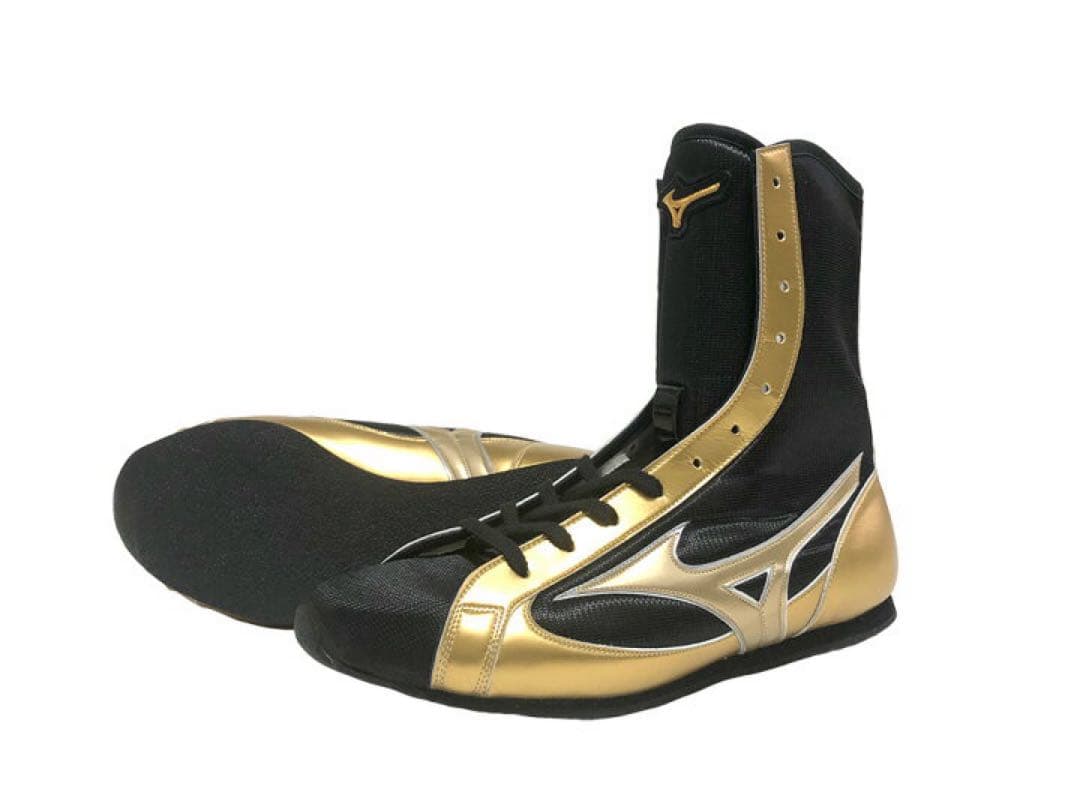 『未使用品』Mizuno ボクシングシューズ ブラック/ゴールド