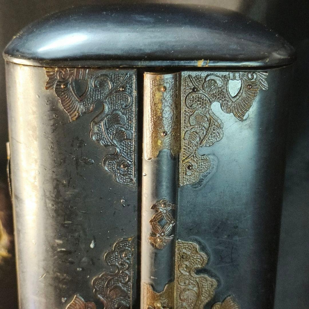 仏教古美術 漆金彩木彫り仏像 厨子付 骨董 アンティーク 蒐集家放出 旧家蔵出し