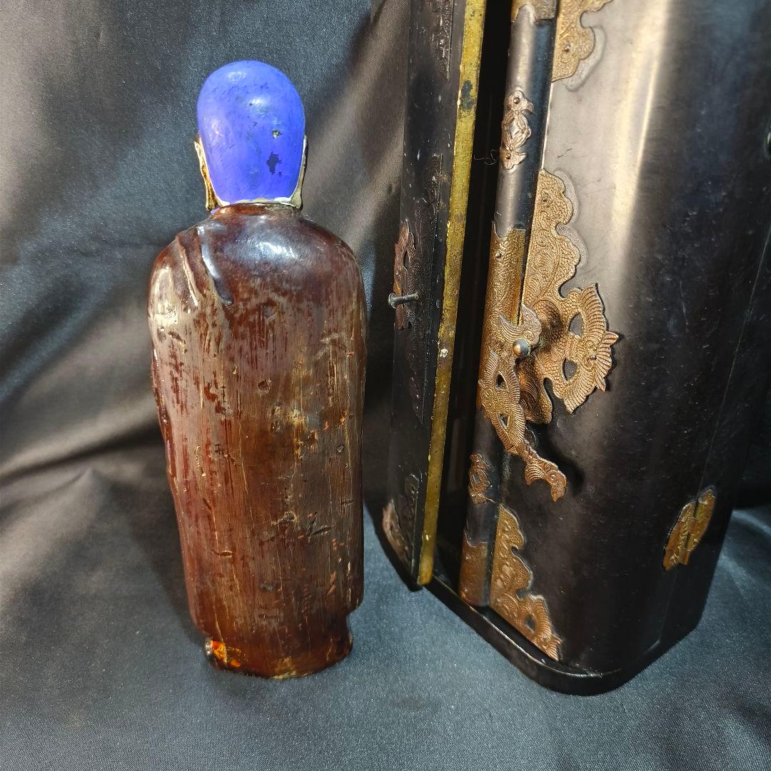 仏教古美術 漆金彩木彫り仏像 厨子付 骨董 アンティーク 蒐集家放出 旧家蔵出し