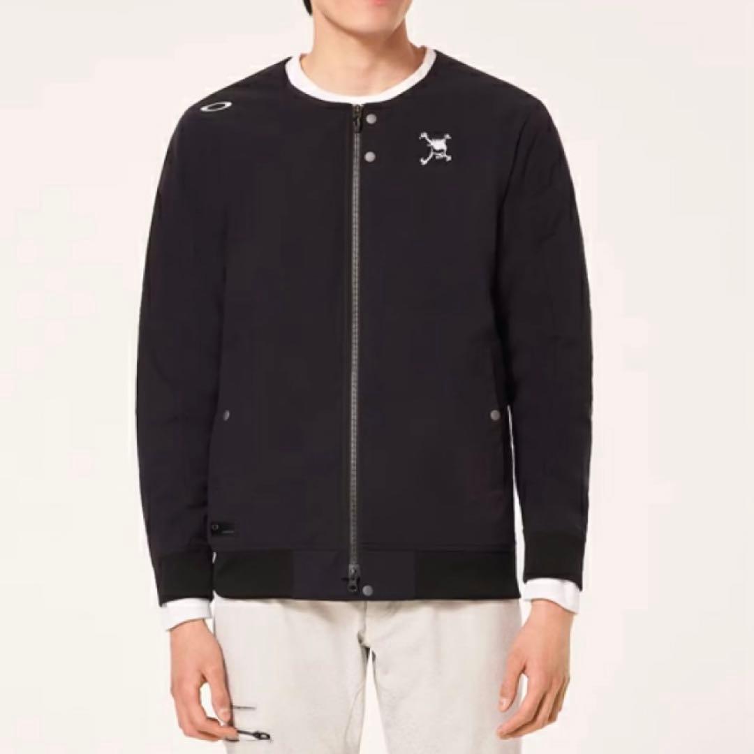 オークリー スカル　ゴルフウェア　ジャケット　ブルゾン　Mサイズ　ブラック