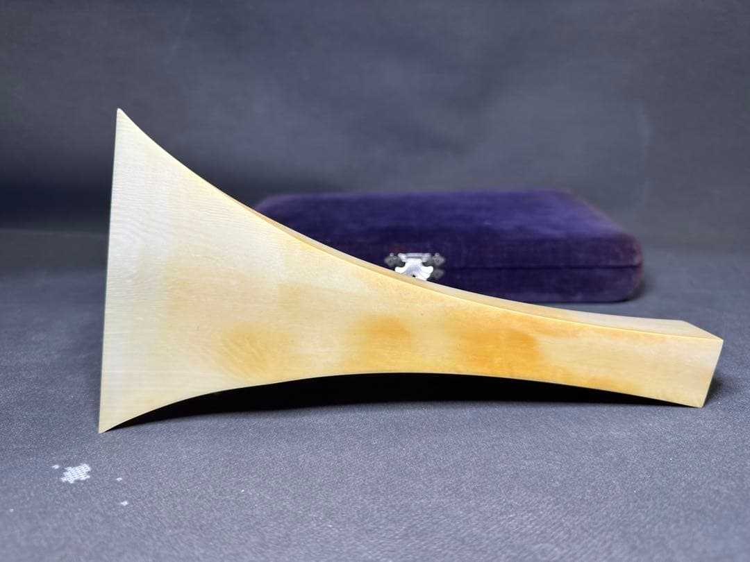 極上　高級　津軽三味線　撥　バチ　天然素材　和楽器　民謡　アンティーク細密細工