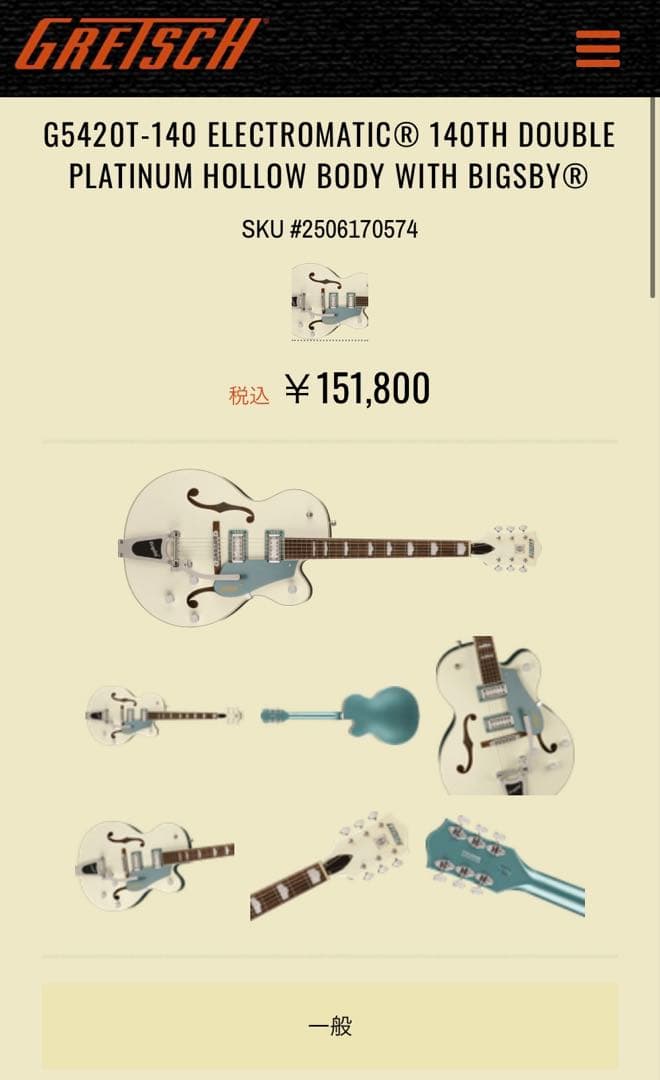 【美品・値段交渉あり】GRETSCH5420T グレッチソフトケース付き