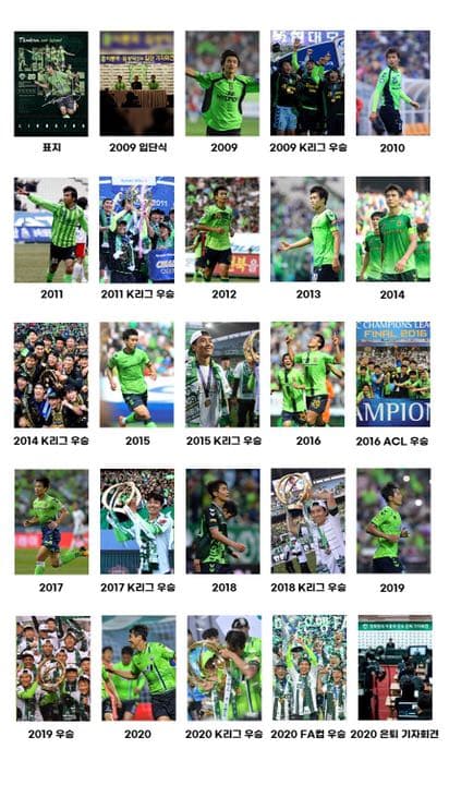 全北現代　イドングク選手　引退記念　プロマイド