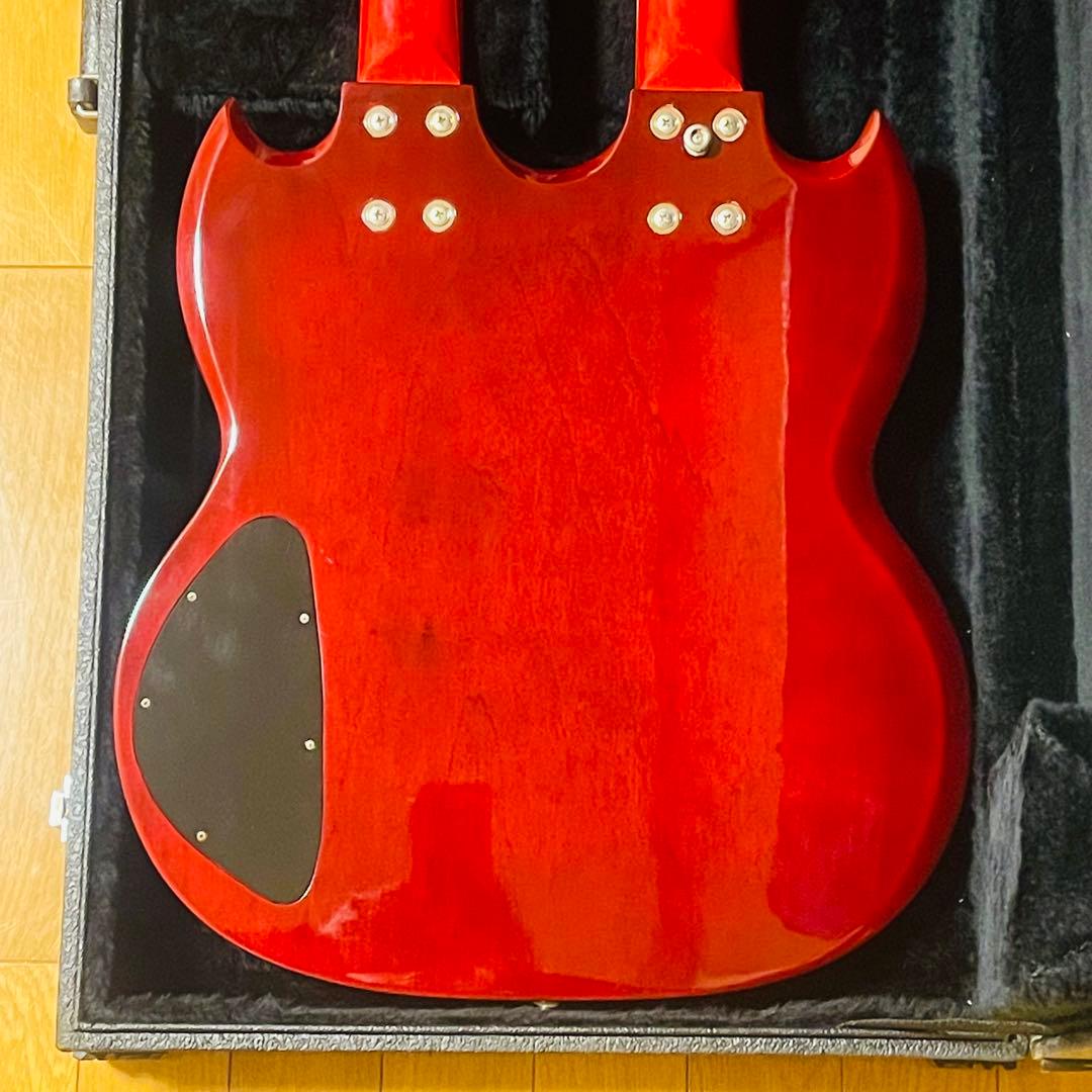 【美品・希少】mavis ダブルネックギター 専用ハードケース付