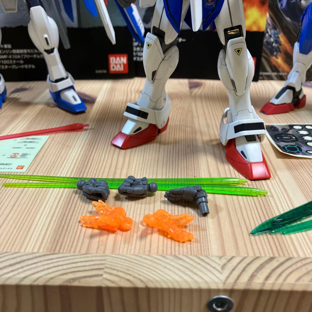 ジャンク ガンプラ MG ゴッドガンダム フリーダム　ダブルオークアンタ