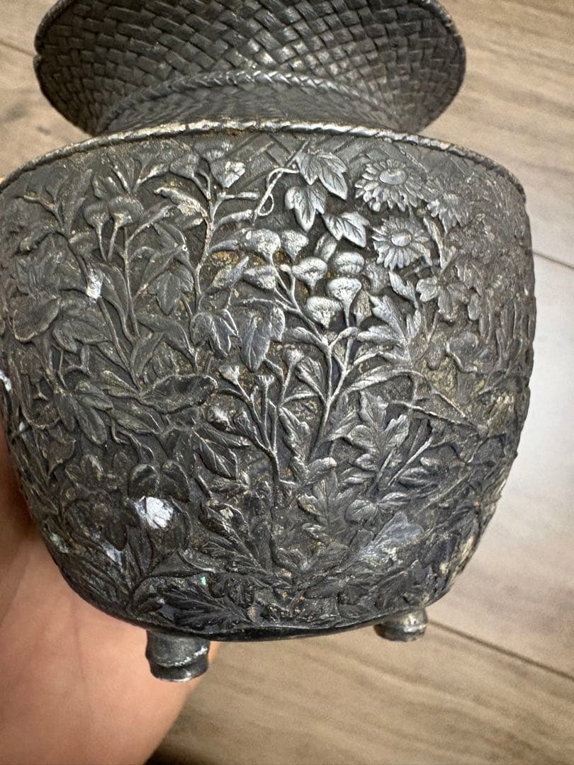 香炉 「銀900」 纯銀 銀杯 銀製品