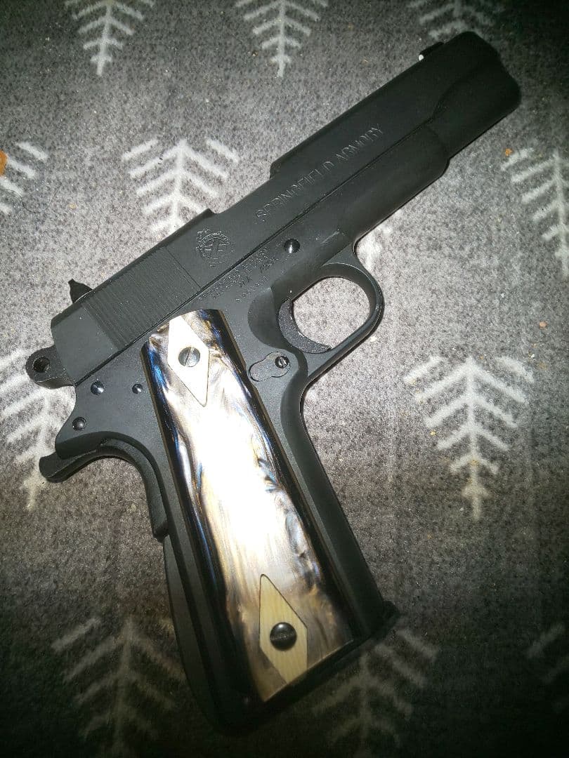 タナカ スプリングフィールドM1911A1 エジプト製グリップ 25日まで出品