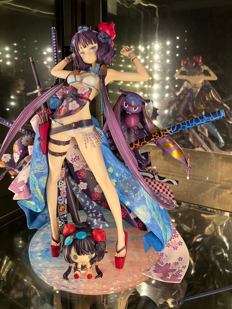 葛飾北斎　フィギュア　2点