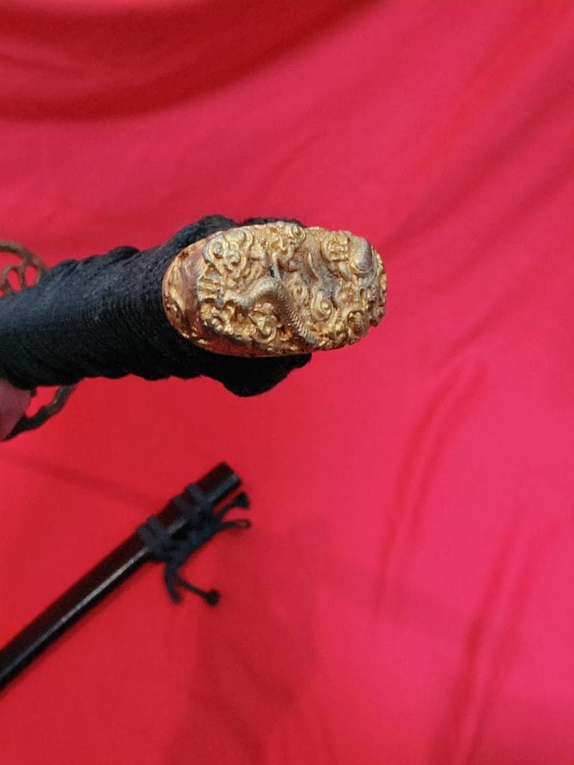 模造刀 脇差 龍図 菊 拵 日本刀 刀装具 模擬刀 関 美濃 三本杉