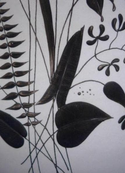 スウェーデンの５０年代を代表するスティグ・リンドベリの銀スクラッチの花瓶