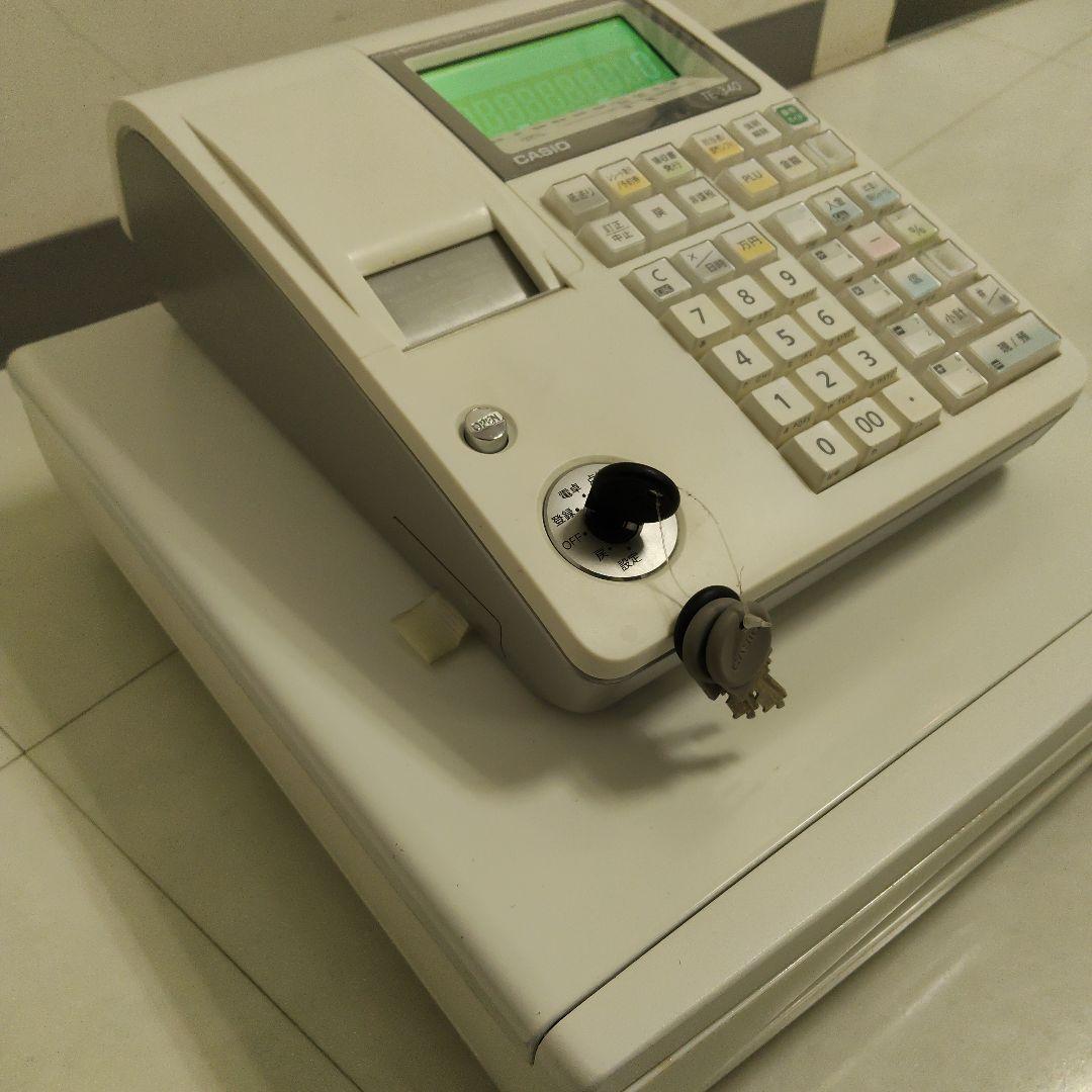 CASIO TE-340 電子レジスター ホワイト