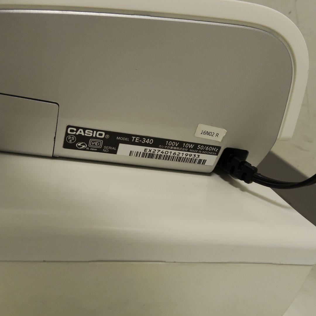 CASIO TE-340 電子レジスター ホワイト