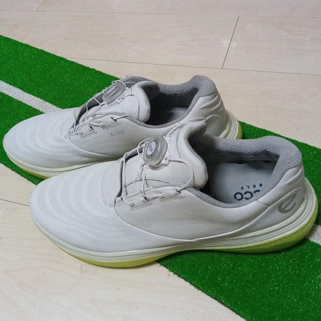 ecco Golf　美品　LT1 BOA　ゴルフシューズ　ホワイトライム　43