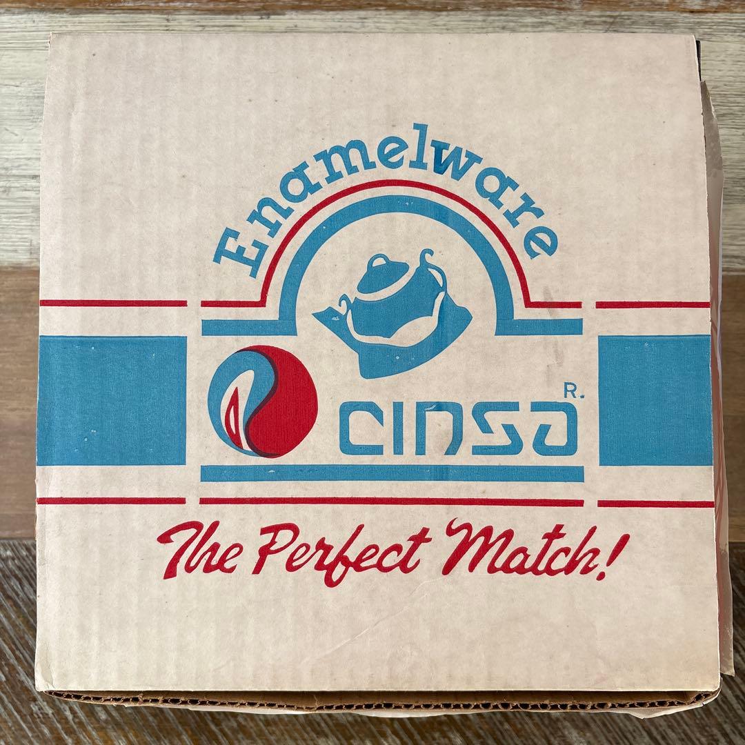【未使用】CINSA エナメルウェア キャンプ食器セット 16点