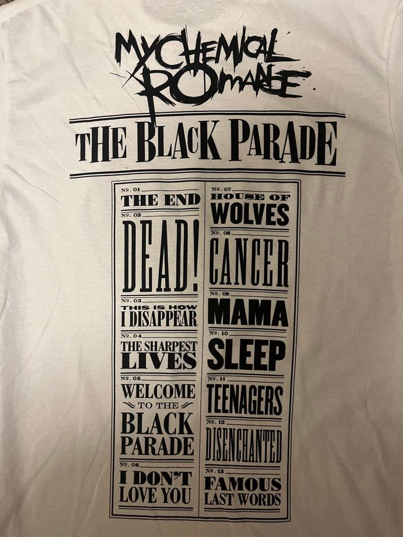 【希少】 My chemical romance 公式Tシャツ ホワイト S