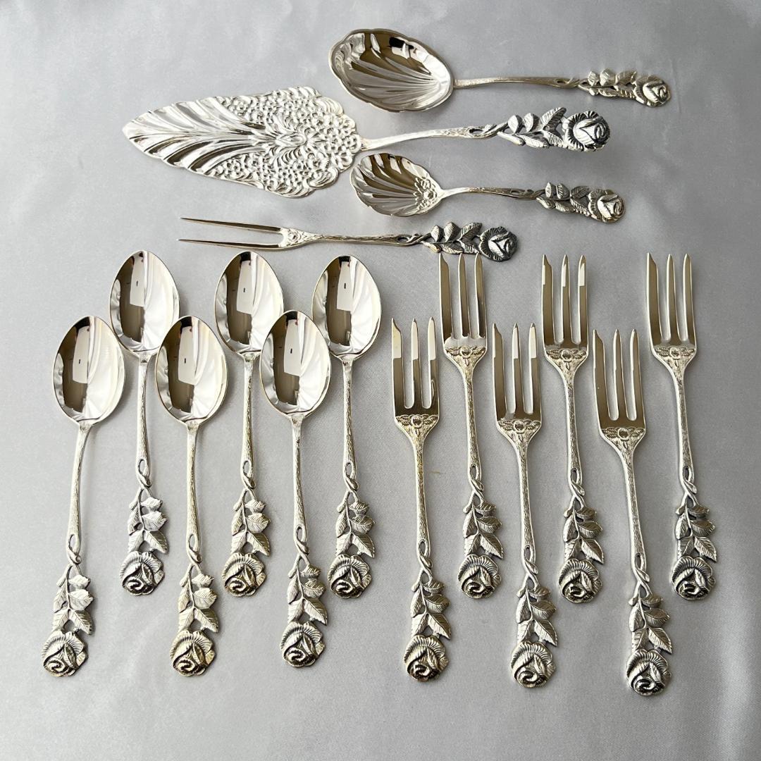 【ANTIKO】 ヒルデスハイムローズ　デザートセット 16本　薔薇 ローズ