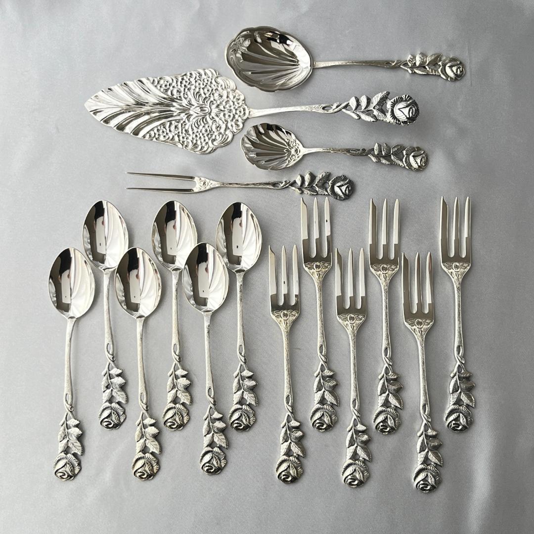 【ANTIKO】 ヒルデスハイムローズ　デザートセット 16本　薔薇 ローズ