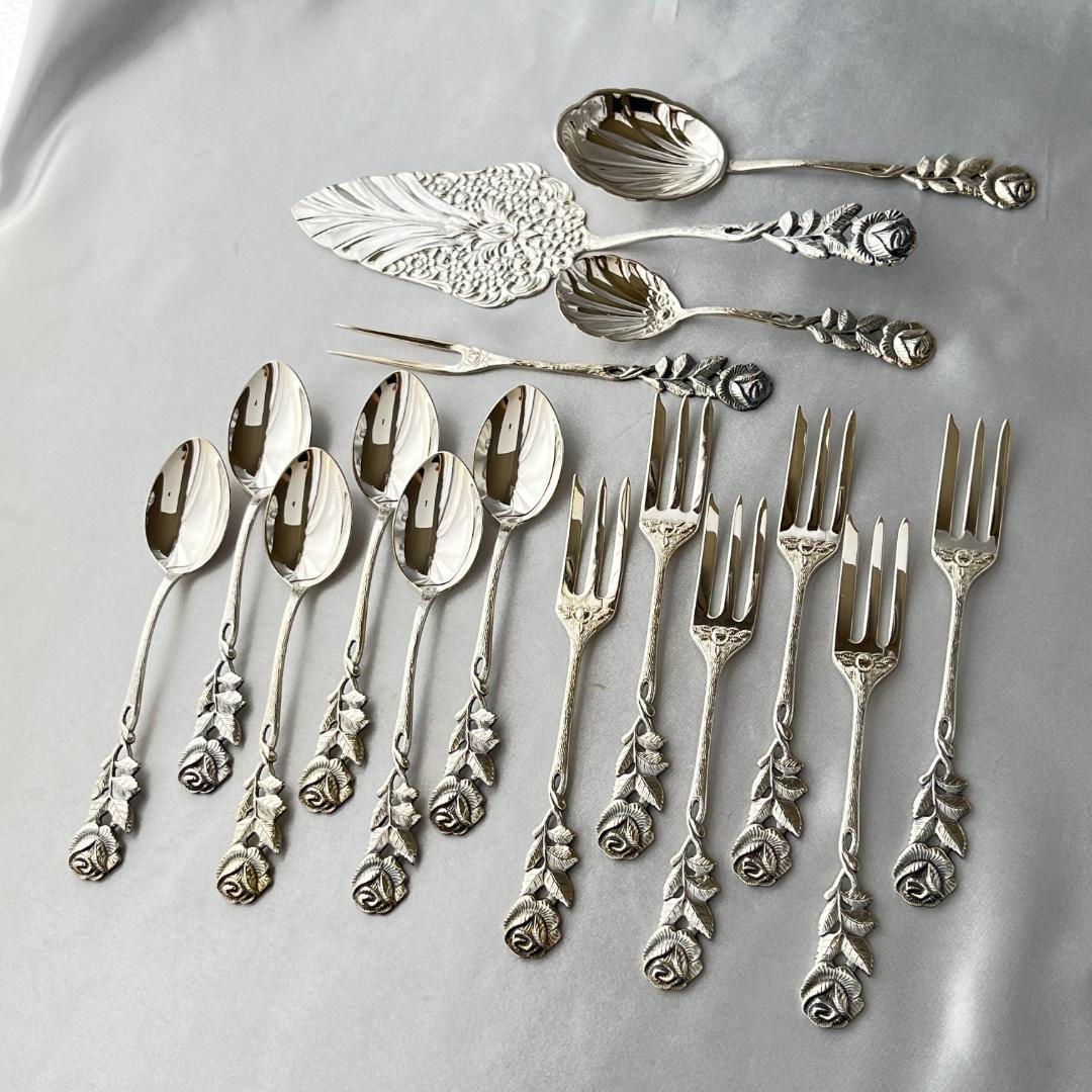 【ANTIKO】 ヒルデスハイムローズ　デザートセット 16本　薔薇 ローズ