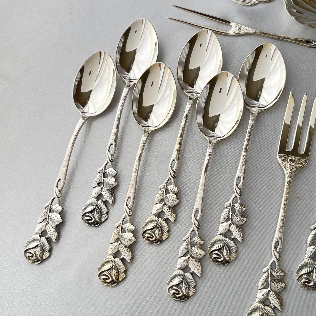 【ANTIKO】 ヒルデスハイムローズ　デザートセット 16本　薔薇 ローズ