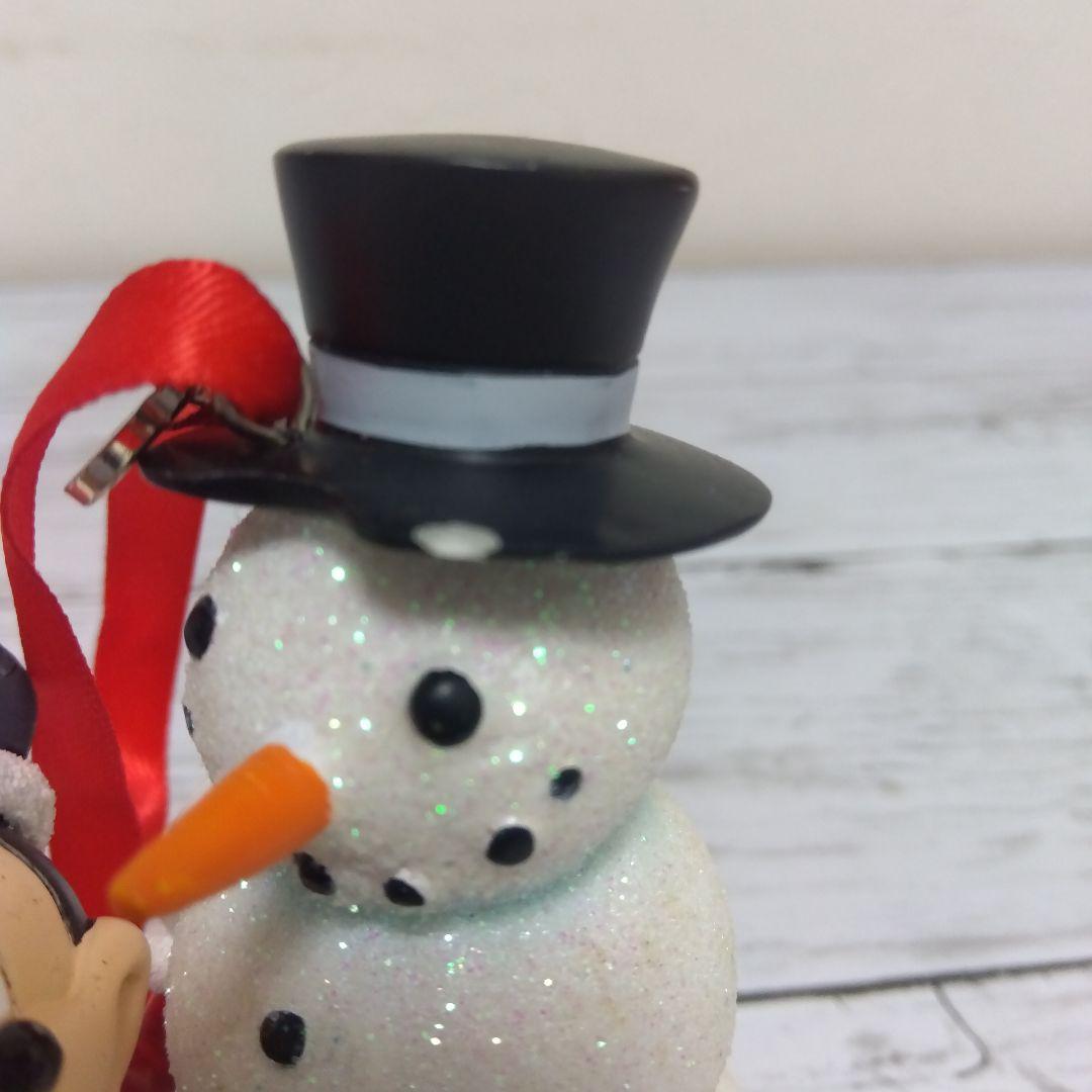 激レア　ディズニー　ミニーちゃん　雪だるま　クリスマスオーナメントフィギュア