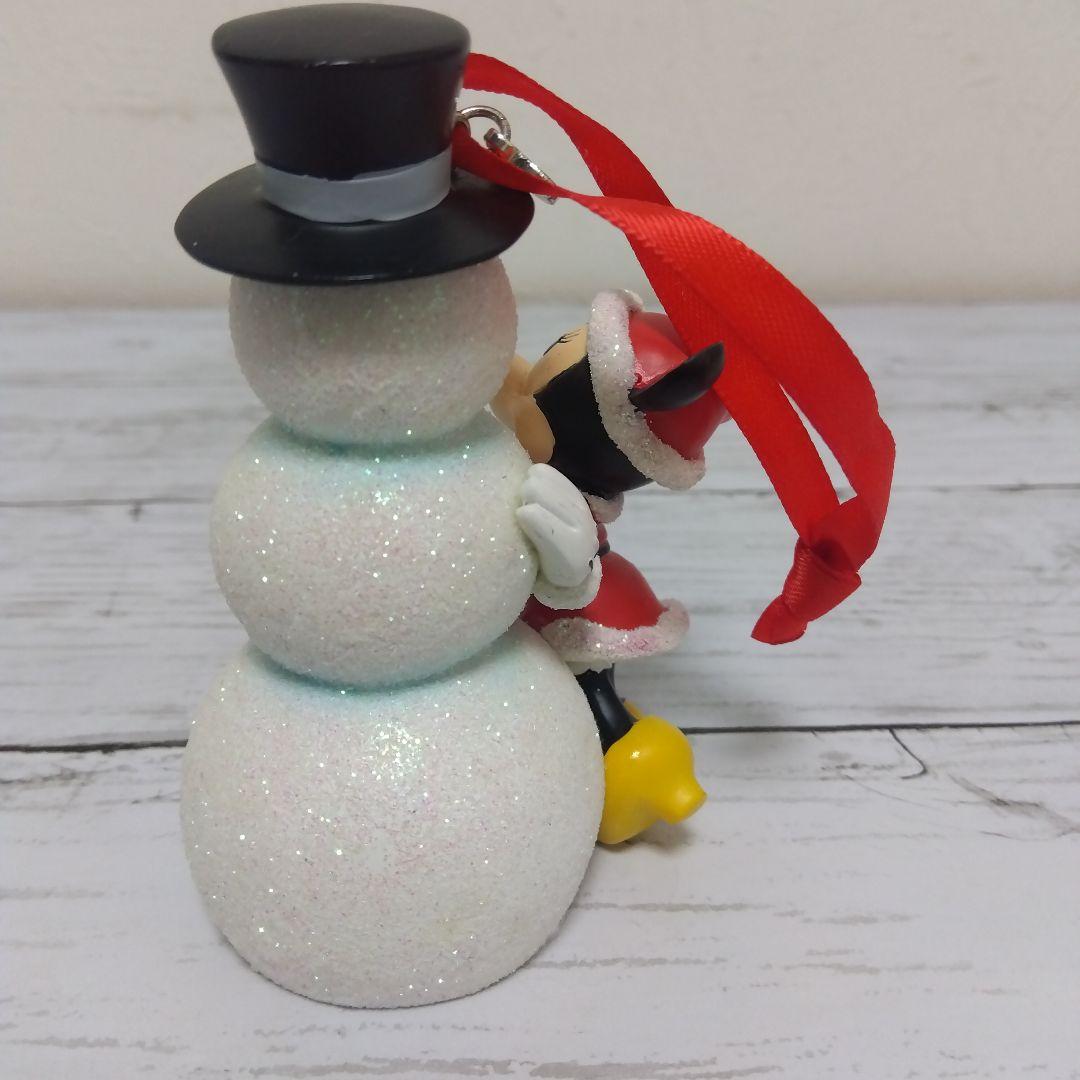 激レア　ディズニー　ミニーちゃん　雪だるま　クリスマスオーナメントフィギュア