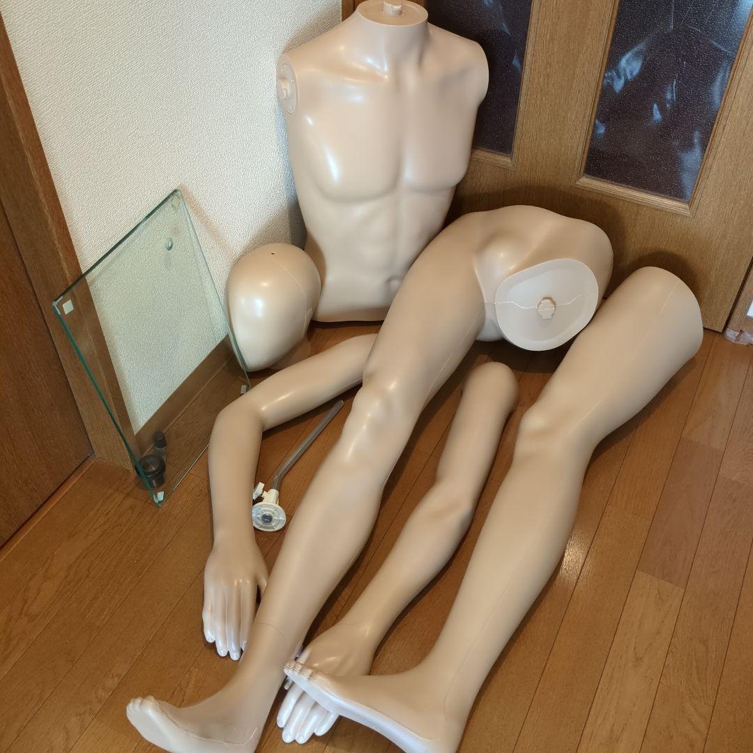 マネキン全身　男性【ダイセイ】 約185cm ガラスベース付き