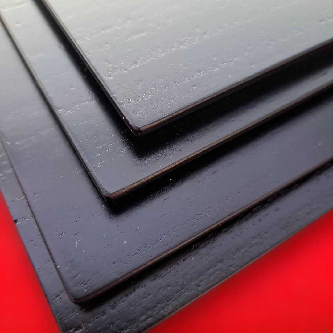 【たち吉　黒塗　折敷×4客】天然木製　尺3サイズ　未使用/長期保管品