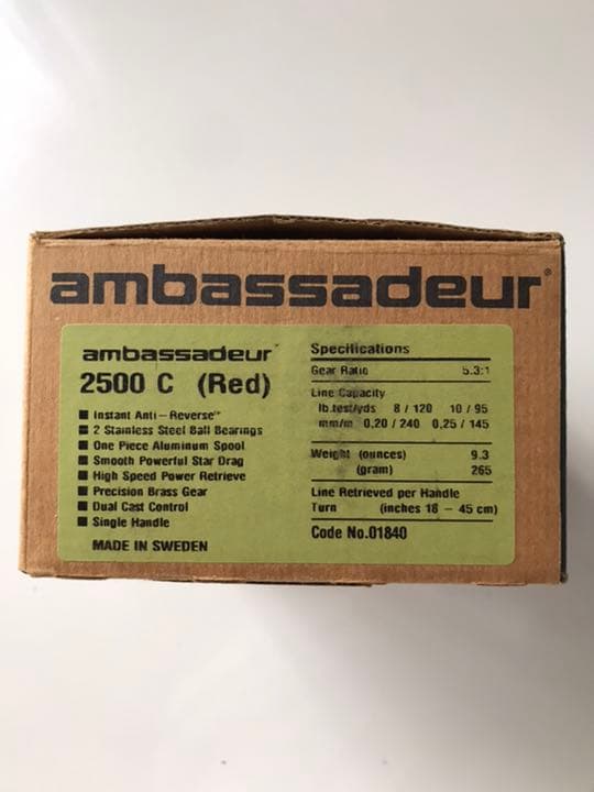 Abu アンバサダー 2500C RED 新品未使用品