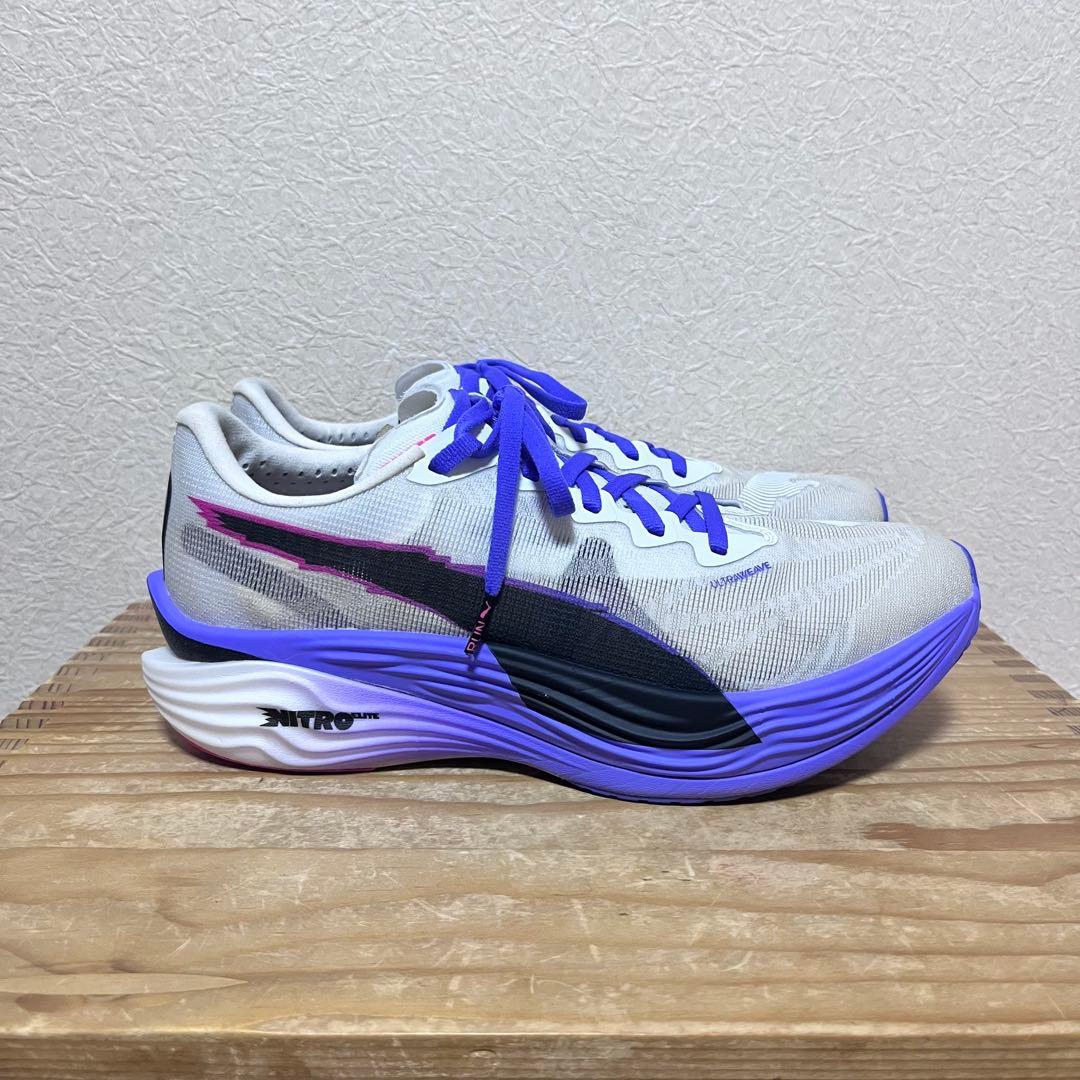 【1度使用】プーマ ディヴィエイトニトロエリート3 DT 26cm PUMA