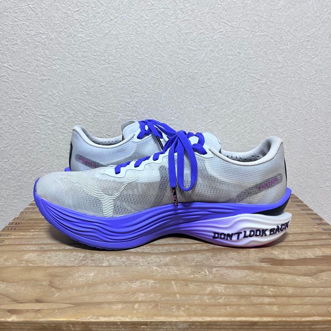 【1度使用】プーマ ディヴィエイトニトロエリート3 DT 26cm PUMA