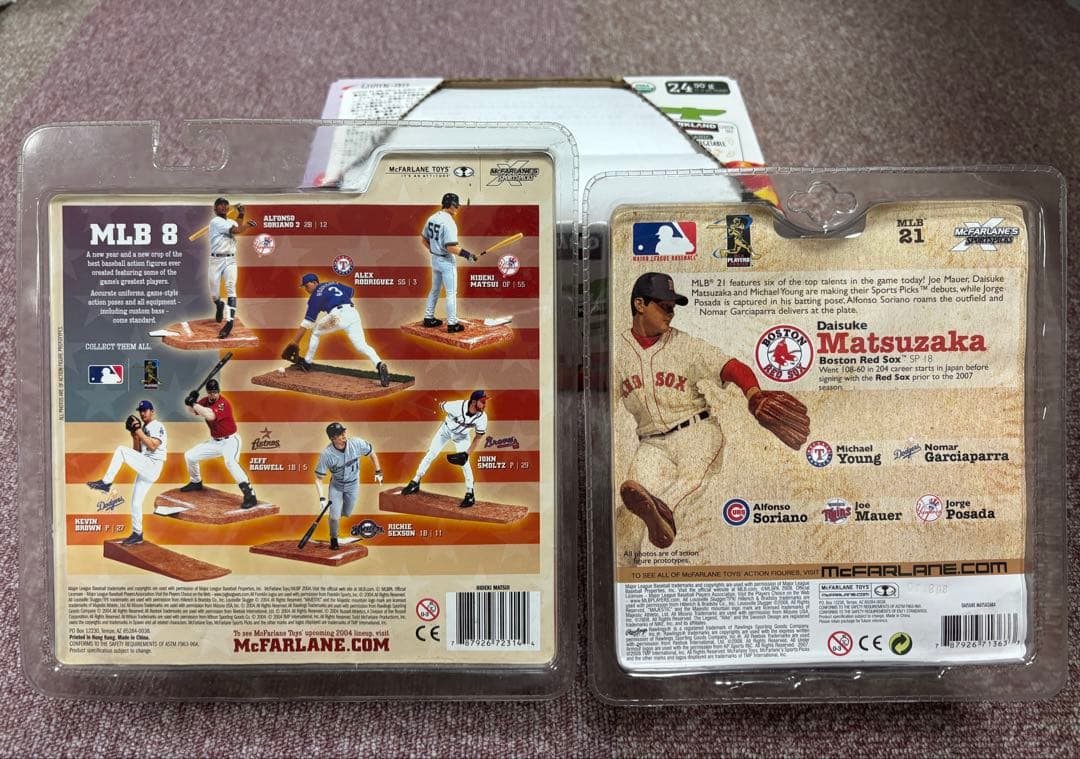 Mcfarlane マクファーレン MLB フィギュア 松井秀喜・松坂大輔