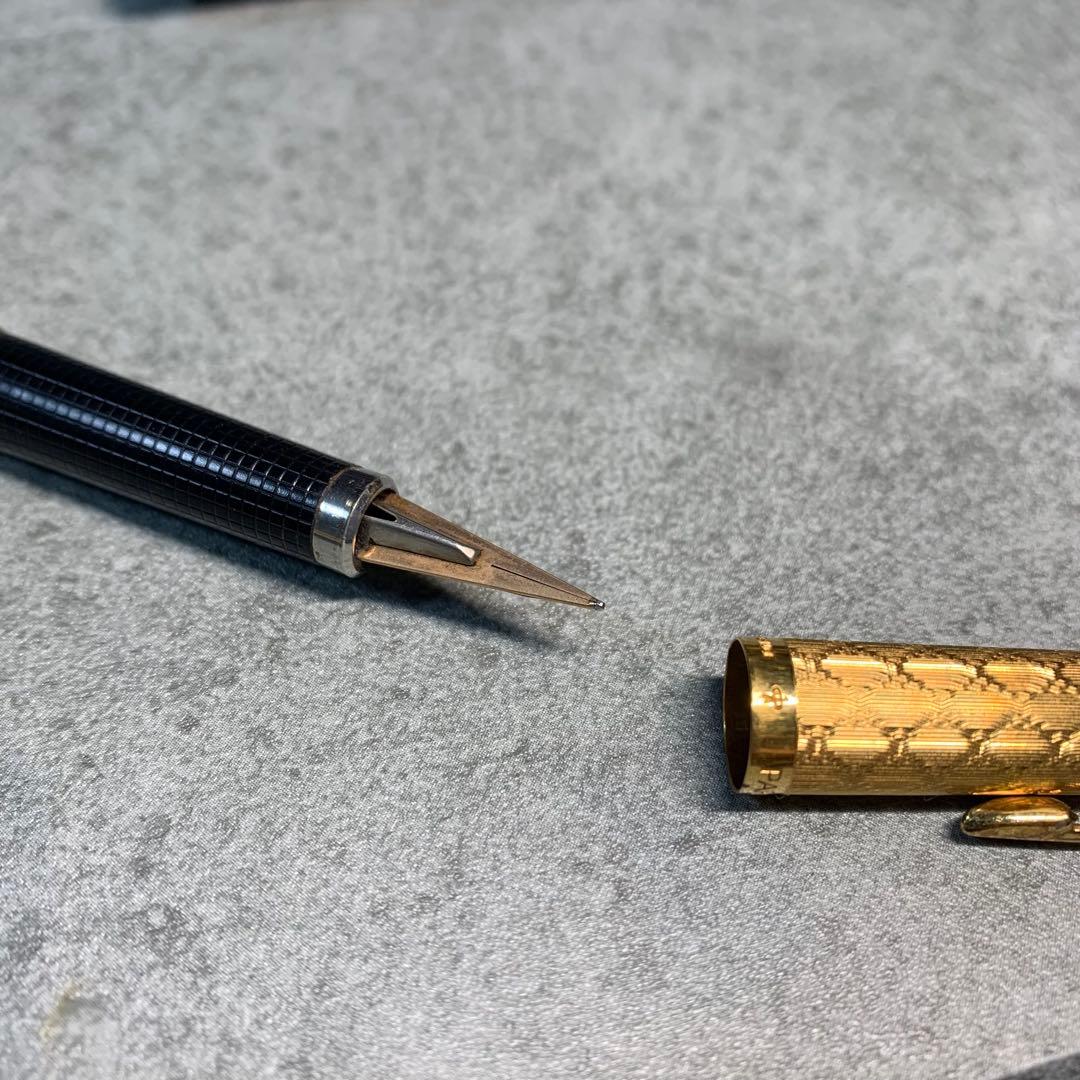 レア柄　Parker パーカー　180 万年筆　14K金メッキ　フランス製　廃盤