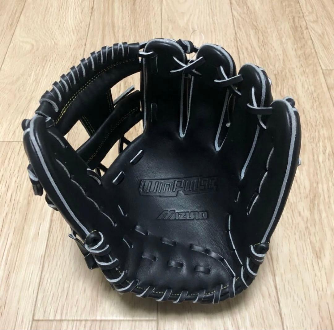 ミズノ 軟式用 内野手向け サイズ9 ブラック 軟式用グローブ