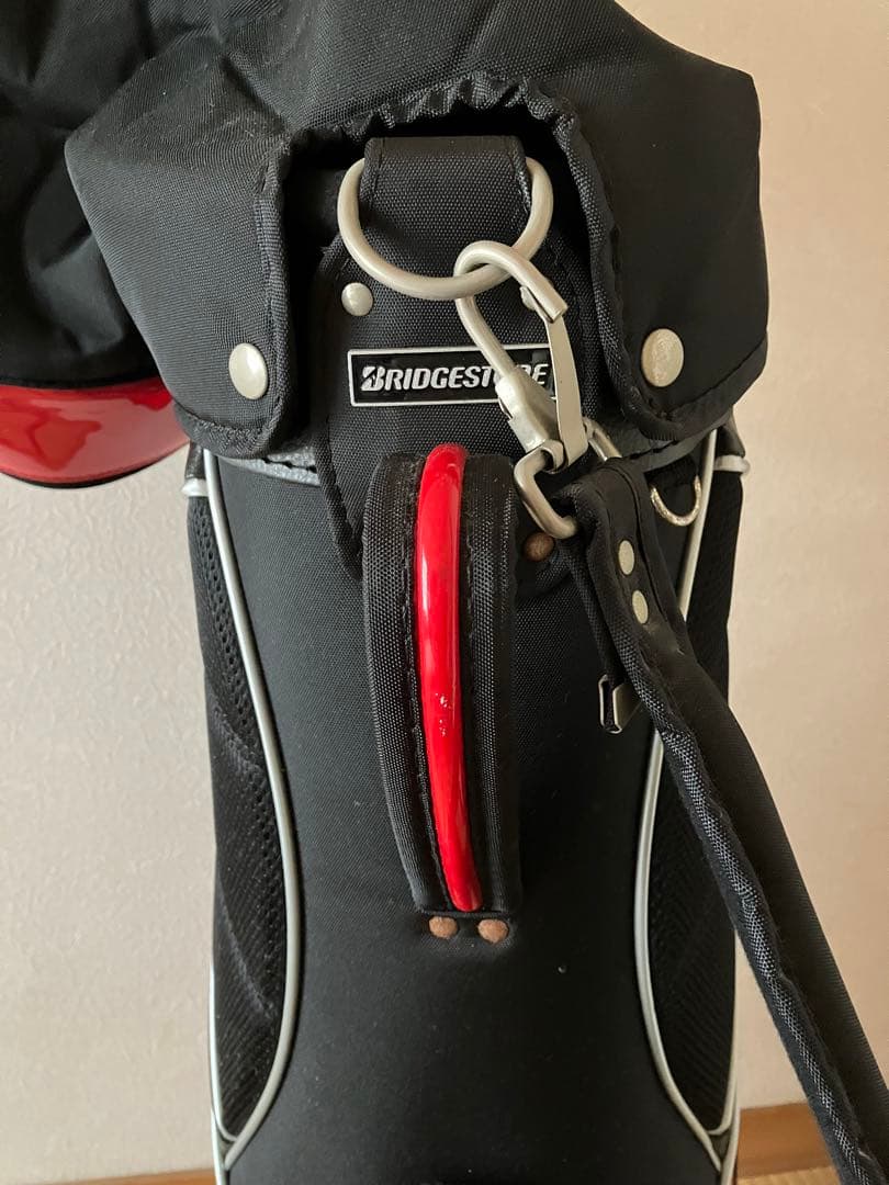 BRIDGESTONE ゴルフキャディバッグ 赤黒