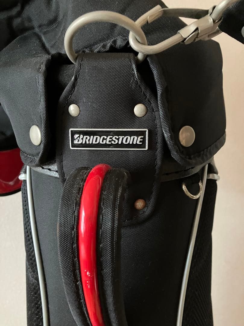 BRIDGESTONE ゴルフキャディバッグ 赤黒